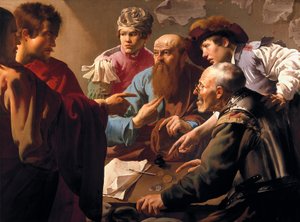 Call of Saint Matthew (døde i 61) (The Call Of Saint Matthew). Representert ved tollkontoret i Kapernaum (Kapernaum, Kefar Nahum, i Israel), blir han utpekt av Jesus og følger ham, blir en av hans apostler og skriver et evangelium. Maler