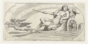 Aurora på en vogn Nouveau Livre des Dieux et Deeßes De la Marine Bouckje van Zeegoden en Goddesses (serietittel)