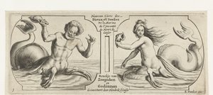 To rom, i hver en triton Nouveau Livre des Dieux et Deeßes De la Marine Bouckje of Sea Gods and Goddesses (tittel på objekt) Nouveau Livre des Dieux et Deeßes De la Marine Bouckje of Sea Gods and Goddesses (serietittel) av Hendrick de Keyser (I)
