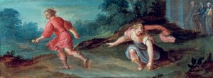 Atalanta og gulleplene, c1619.