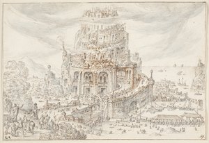 Babels tårn av Hendrick van Cleve III
