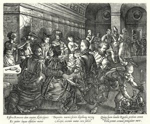Banketten i huset til Tarquinius (gravering)