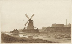 Vindmølle ved bolverket Het Blauwhoofd i Amsterdam
