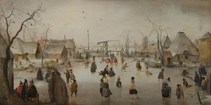 Ice Sports, ca. 1610 (olje på panel)