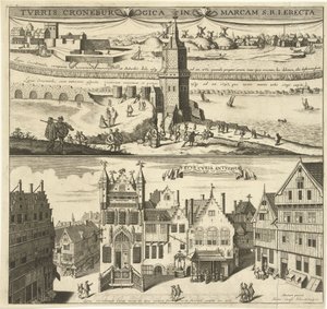 Utsikt over Kroonenburg og det gamle rådhuset i Antwerpen