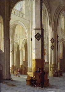 Interiør i St. Bavo-kirken, Haarlem, ca. 1611-12