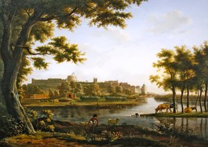 Utsikt over Windsor Castle fra Eton