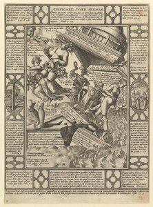 Aedificare Super Arenam, fra Allegories of the Christian Faith, fra Christian and P..., 1575-1617. av Hendrik Goltzius