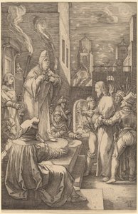 Kristus før Kaifas av Hendrik Goltzius