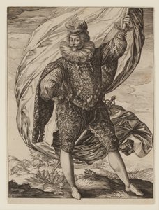 Flaggbærer Gerrit Pieters Ruicharer av Hendrik Goltzius