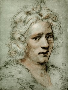 Hodestudie av en ung mann av Hendrik Goltzius