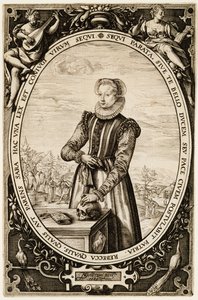 Josina Hamels, 1589 (blekk på papir) av Hendrik Goltzius