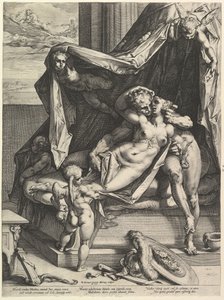 Mars og Venus, 1588. av Hendrik Goltzius