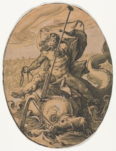Neptun. av Hendrik Goltzius