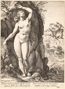 Perseus frigjør Andromeda av Hendrik Goltzius
