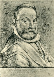 Portrett av en mann med skjegg, 1597, 1943. av Hendrik Goltzius