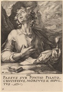 Saint John av Hendrik Goltzius