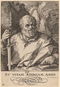 Den hellige Mattias av Hendrik Goltzius