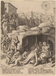 Tilbedelsen av magiene av Hendrik Goltzius