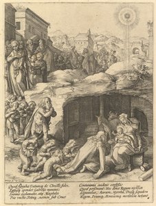 Tilbedelsen av magiene, ca. 1585. av Hendrik Goltzius