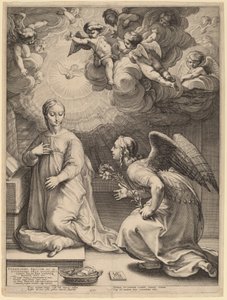 Kunngjøringen av Hendrik Goltzius