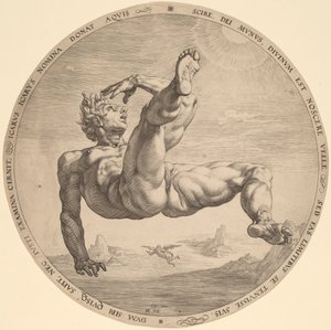 Ikaros av Hendrik Goltzius, after Cornelis Cornelisz van Haarlem