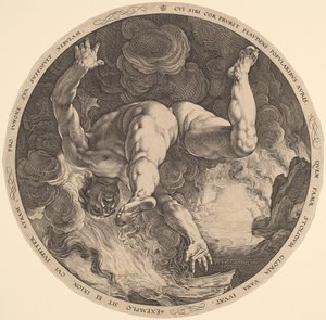 Ixion av Hendrik Goltzius, after Cornelis Cornelisz van Haarlem