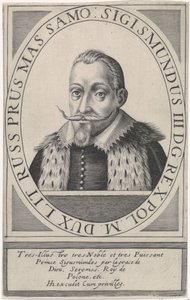 Portrait of Sigismund III Vasa, King of Poland 1566-1632, 1608   1204771   no       norwegian Successfully Translated  Original: Two men looking for plants in a wooded area, from "Paintings of Flora of the Roman States" by Gherardo Cibo, Add MS 22333, f006 av Hendrik Hondius the Elder