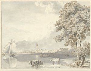 Utsikt over Rhinen ved Rhenen