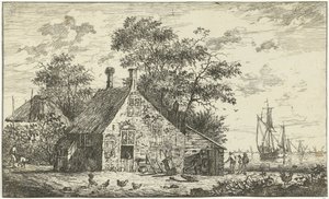 Gård ved en elv