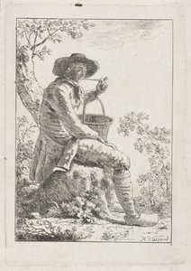 Røykende bonde av Hendrik Kuipers
