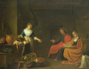 Kristus i huset til Marta og Maria, 1645