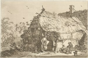 Gård med familie på tunet Tolv design beregnet for bruk av de som lærer å tegne landskap (serietittel)