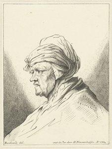 Byste av kjerring, til venstre av Hendrik Nieuwenhuysen