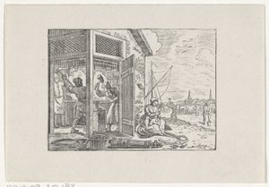 Figurer i en smie og i arbeid på marka av Hendrik Numan