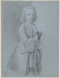 Portrett av en stående gutt