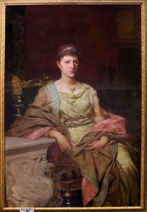 Portrait de la comtesse Tyszkiewicz (?). Peinture de Henryk Siemiradzki (1843-1902), huile sur toile av Henryk Siemiradzki