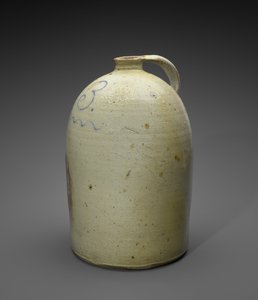 Kanne, c. 1886-1905 (saltglasert steintøy med kobolt)