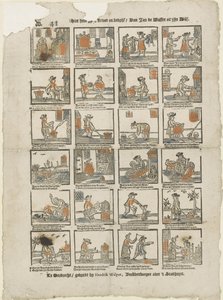 Her har du ditt liv og virksomhet / Van Jan de Wasser og hans kone (tittel på objekt) av Hendrik Walpot
