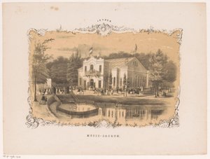 Utsikt over Arnhem konserthus Musis sacrum (tittel på objekt) Arnhem (serietittel på objekt)