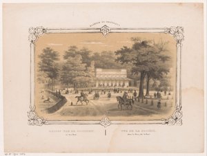 Samfunnet i Haarlemmerhout i Haarlem Utsikt over samfunnet i den Hout (tittel på objekt) Haarlem og omegn (serietittel på objekt)