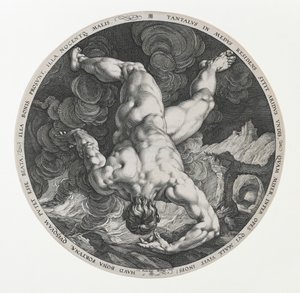Tantalus, fra de fire disgracers av Hendrik and Cornelisz. van Haarlem Cornelis Goltzius