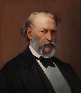 Portrett av Hendrik Conscience 1812-1883. av Hendrik de Pondt