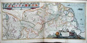 Kart over elven Rhinen, fra 