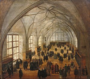 Vladislavhallen på slottet i Praha