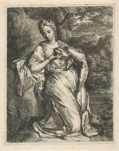 Kvinne med parfymevase av Hendrik van Limborch