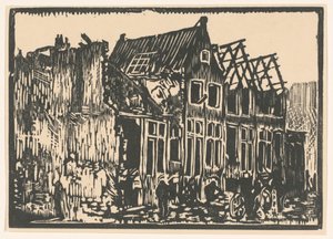 Hus og ruiner av Hendrik van Straten