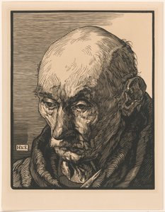 Portrett av en ukjent gammel mann av Hendrik van Straten