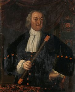 Hendrik Swaardecroon (1718–1725) Portrett av Hendrik Swaardecroon (Hendrick Zwaardecroon), generalguvernør i Nederlandsk Øst-India av Hendrik van den Bosch