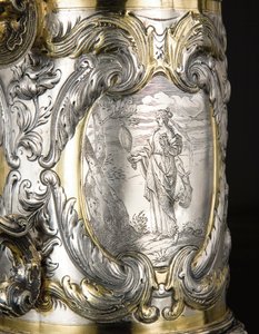 Detalj av en tankard, Danzig, ca. 1670 (pakke forgylt sølv) (se også 469708 og 469710) av Hennick (attr. to) Probst